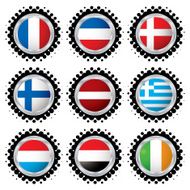halftone flag button 5