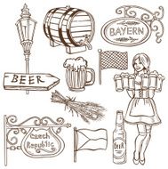 Czech beer and Bavarian drawing