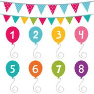 Kid birthday party vector set N2