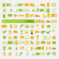 Set of football stickers N8