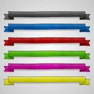 Ribbon banner set