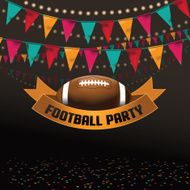 Football party invitation background