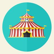 Classical Circus tent icon design Vector illustration