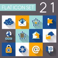internet and web icon set