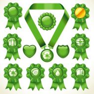 Glossy Recycle Awards eps