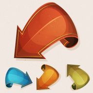 Cartoon Circus Design Grunge Arrows