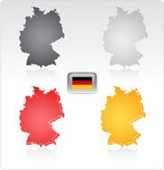 Germany Map and Flag (see Description)