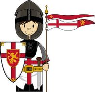 Cute Medieval Crusader Knight