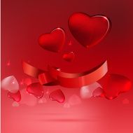 09 Banner hearts background