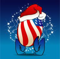 CHRISTMAS USA FLAG CHARACTER
