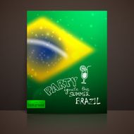 vector blurred background with sparkles in brazil flag concept for N2