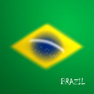 vector blurred background in brazil flag concept for design and