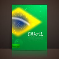 vector blurred background with sparkles in brazil flag concept for N3