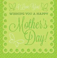 Papel picado Mother&#039;s Day card in vector format N14