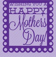 Papel picado Mother&#039;s Day card in vector format N15