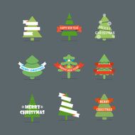 Christmas season vector elements collection N2