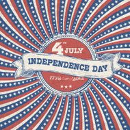 Independence day vintage poster design Vector EPS 10