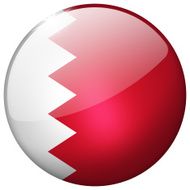 Bahrain Round Glass Button