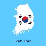 vector map of South Korea
