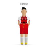 Gibraltar football player Soccer uniform