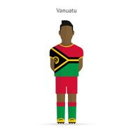 Vanuatu football player Soccer uniform