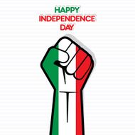 Flag of Italy happy Independence Day design