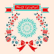 Holiday vintage Christmas card
