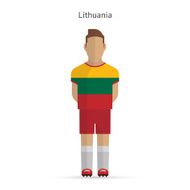 Lithuania football player Soccer uniform