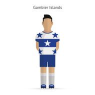 Gambier Islands football player Soccer uniform