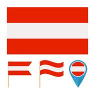 Austria flag vector