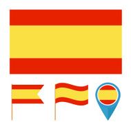 Spain country flag vector N2
