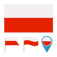 Poland country flag vector