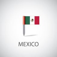 mexico flag pin