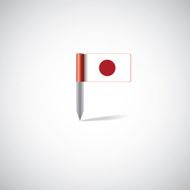 Japan flag pin