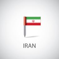 Iran flag pin N2