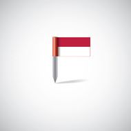 Indonesia flag pin