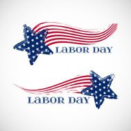 Vector illustration with stars in color of American national flag