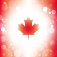 abstract canadian flag
