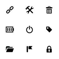 universal 9 icons set