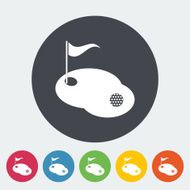 Golf single icon N2