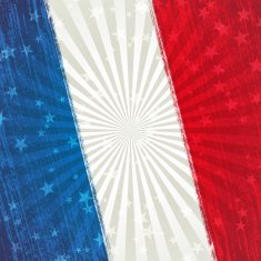 Bastille day background Paint brush stroking flag
