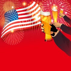 Independence Day background Cheers! N4