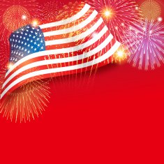 Independence Day background Fireworks and stars N2
