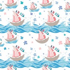Sea seamless pattern N20