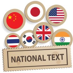 National Flags icons vector