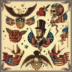 usa tattoo flash