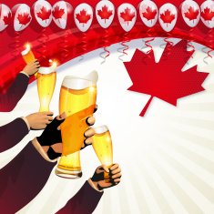 Canada Day background Cheers! N2