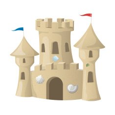 Sand Castle Vector illustration