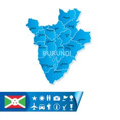 Burundi map