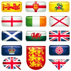 Heraldic Britain Rectangular-Flags